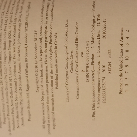 Hardback Clive Cussler novels, unread $7 each or $13 together. - Picture 4 of 11